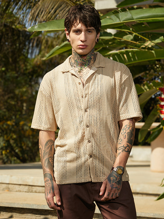 Ziggy-Knit Oversized Shirt