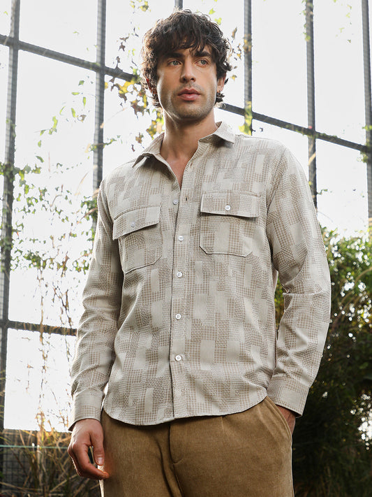 Weave-Block Utility Shirt