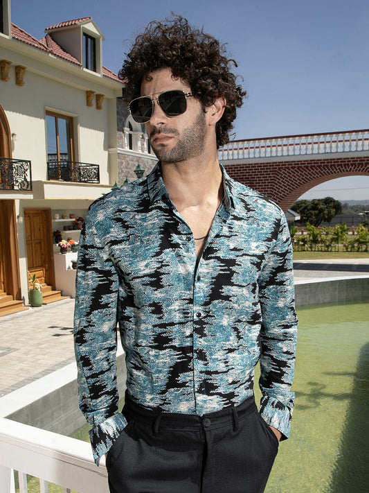 Contrast-Scuff Shirt