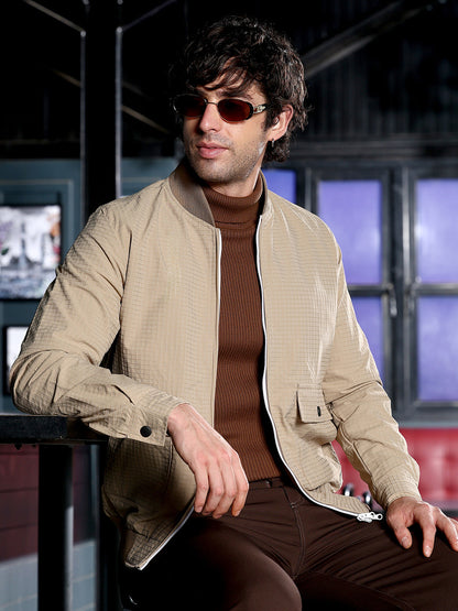 Panelled Crease-Tactile Jacket