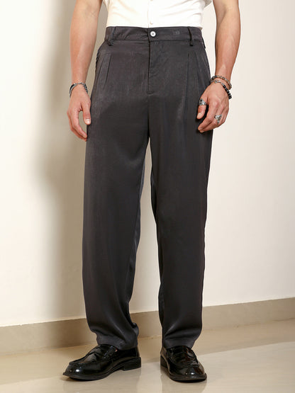 Lightweight - Black Pleated Trousers