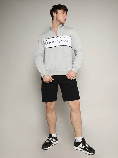 Contrast Panel Sweatshirt