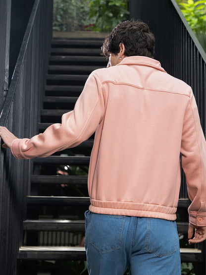 Zip-Front Knit Jacket