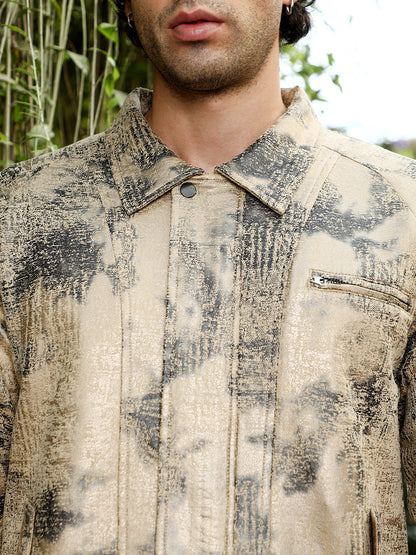 Reptilia-Jacquard Bomber Jacket