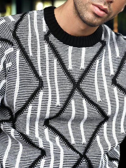 Tenoch-Jacquard Pullover Sweater