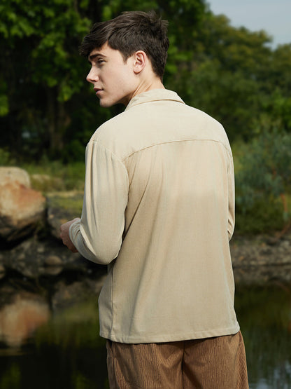 Ribbed Oversized Shirt
