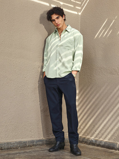 Modular Solid Oversized Shirt