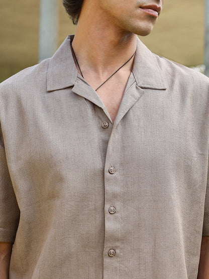Solid Resort Oversized Shirt