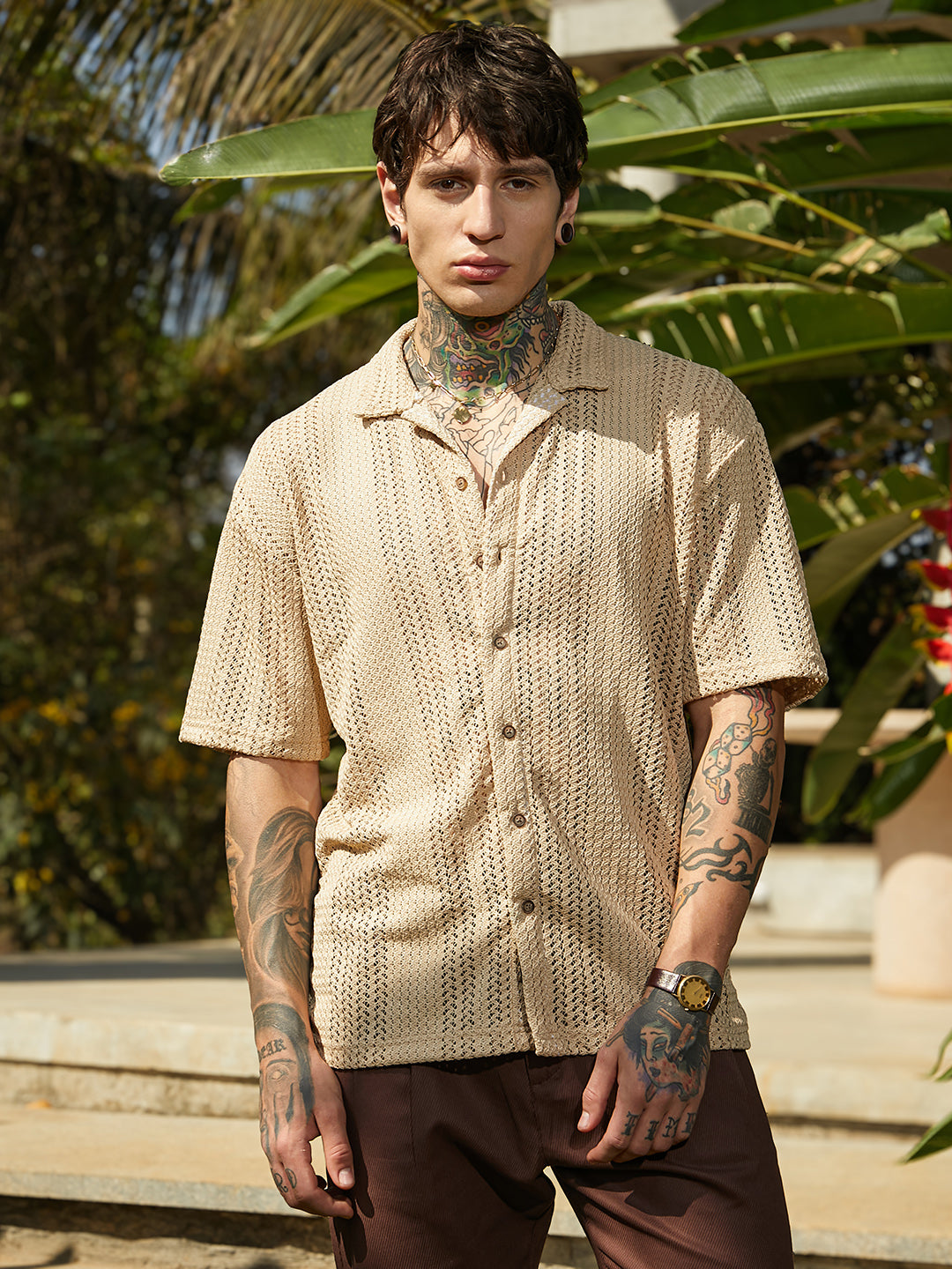 Ziggy-Knit Oversized Shirt