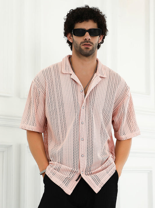 Ziggy-Knit Oversized Shirt