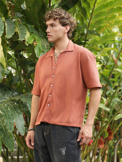 Waffle-Knit Shirt