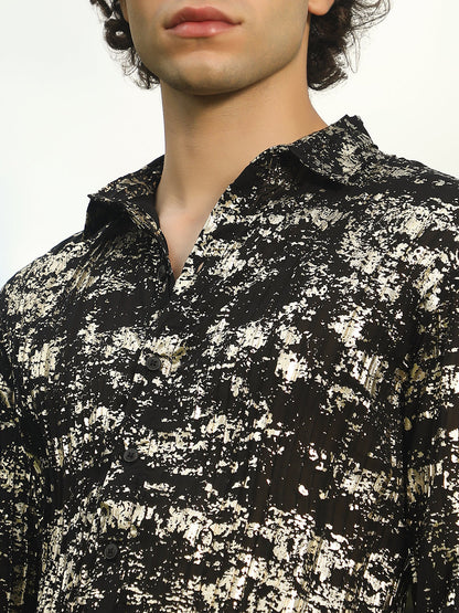 Textured Foil Shirt