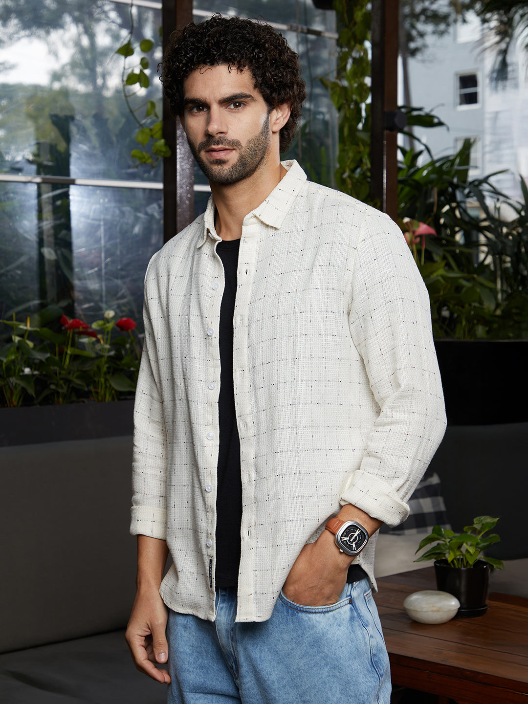 Ditsy Grid Shirt