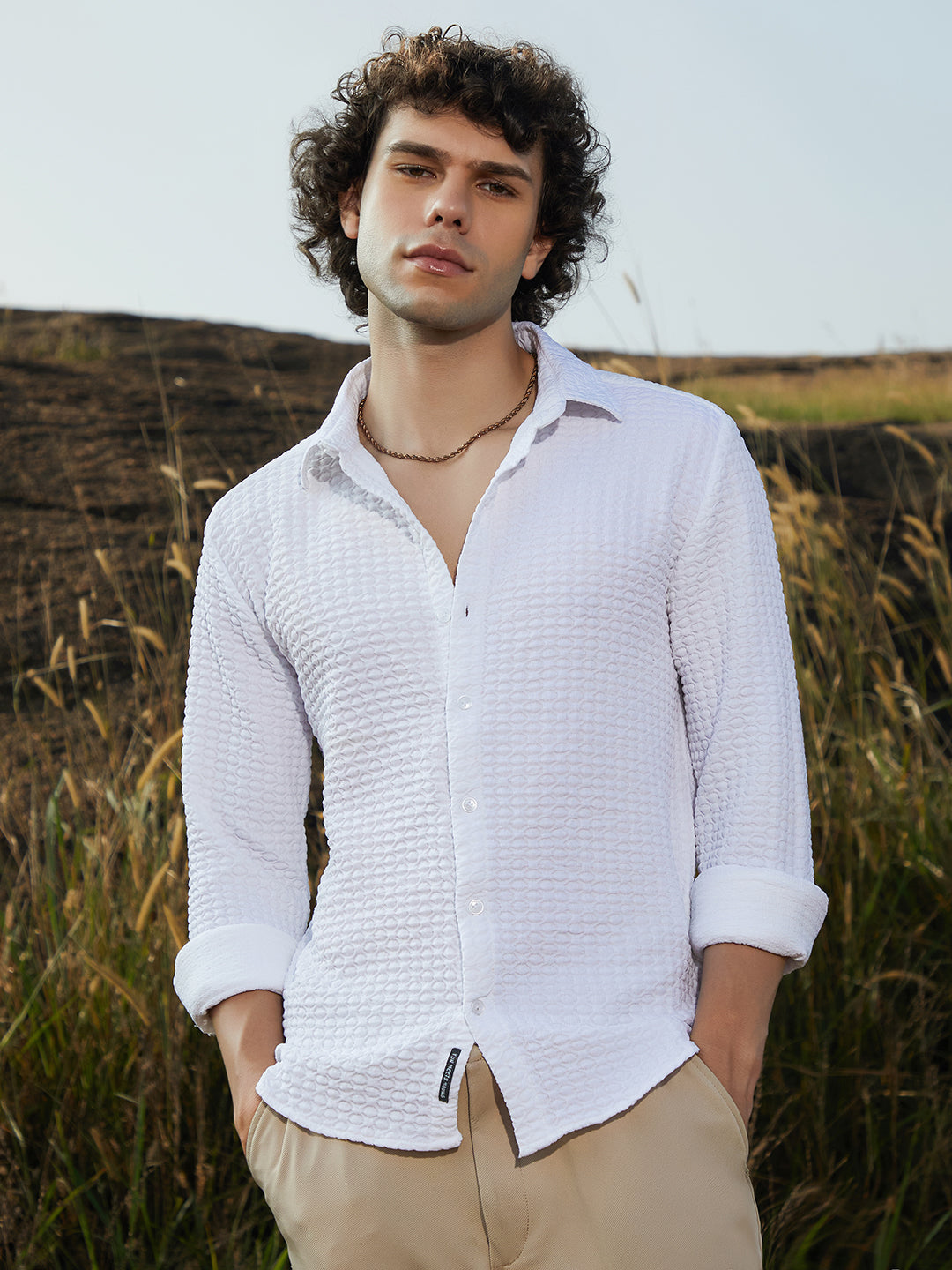 Ellipse-Lined Shirt