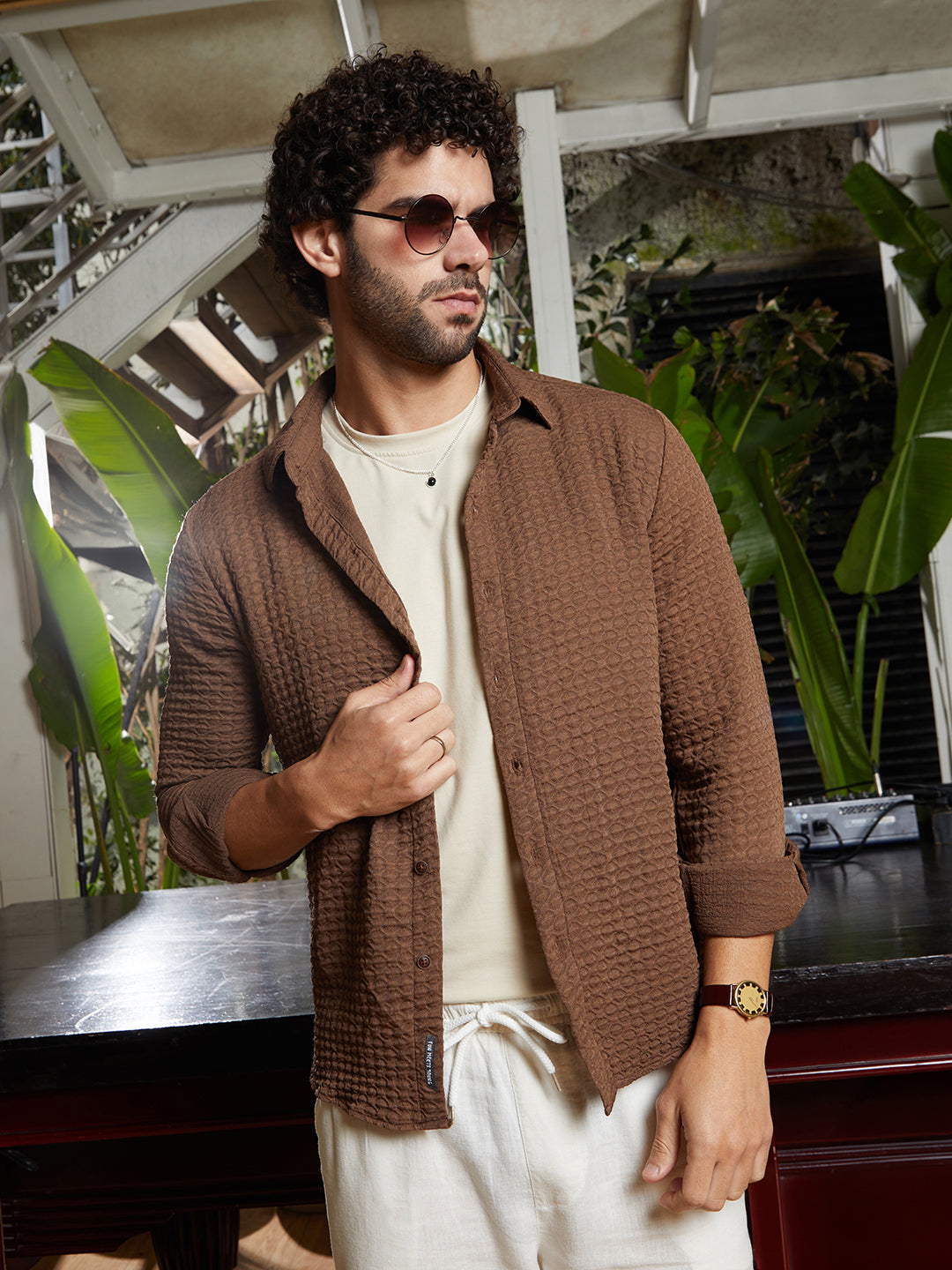 Ellipse-Lined Shirt
