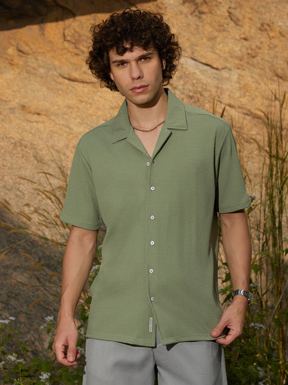 Rope-Ribbed Shirt