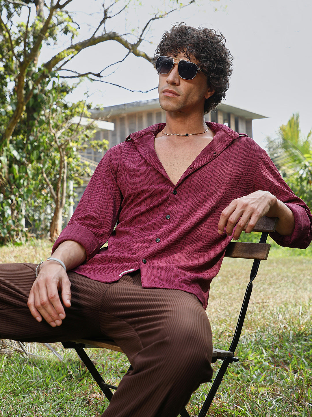 Chevron-Loop Shirt