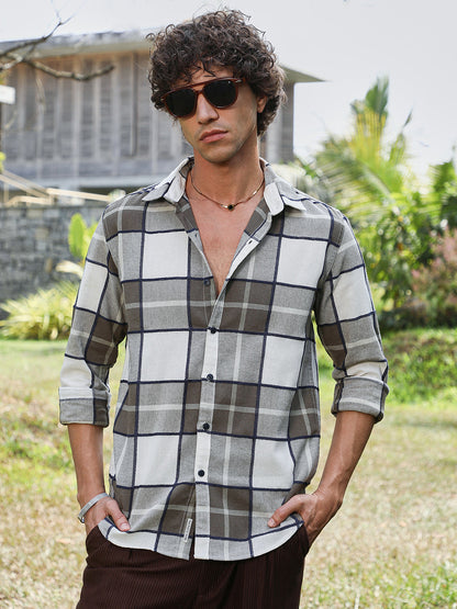 Overlaping Check Shirt