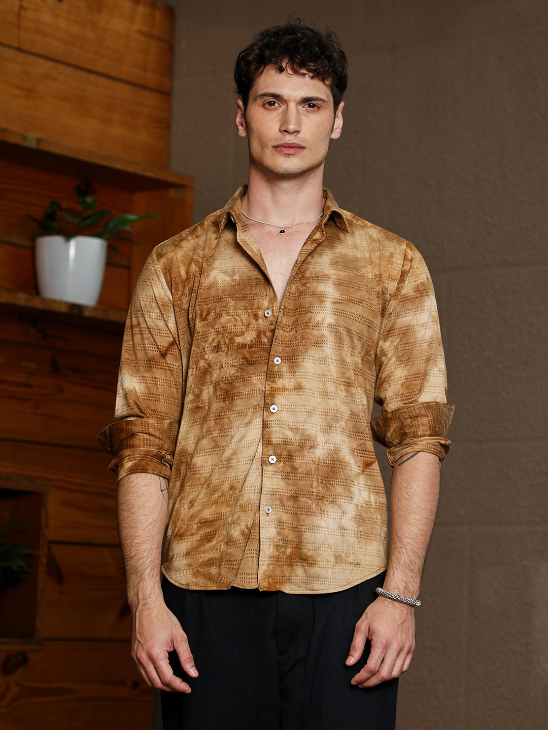Dyed-Tactile Shirt