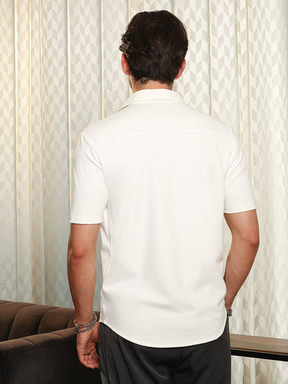 Seamless Waffle-Knit Shirt