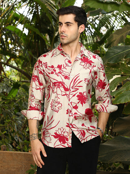 Freesia-Imprint Shirt