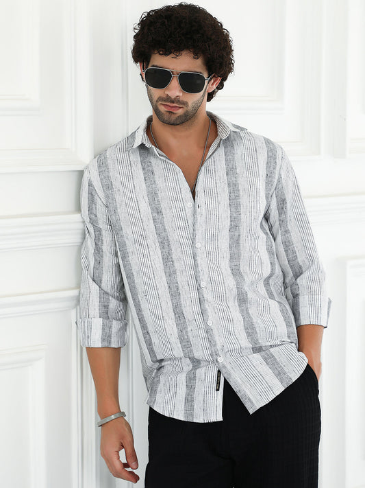 Pincandy-Striped Regular Shirt