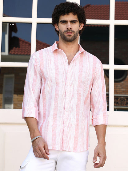 Pincandy-Striped Regular Shirt
