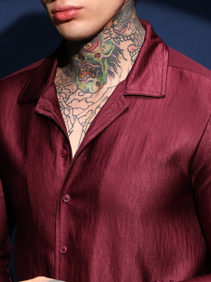 Satin Cuban Shirt