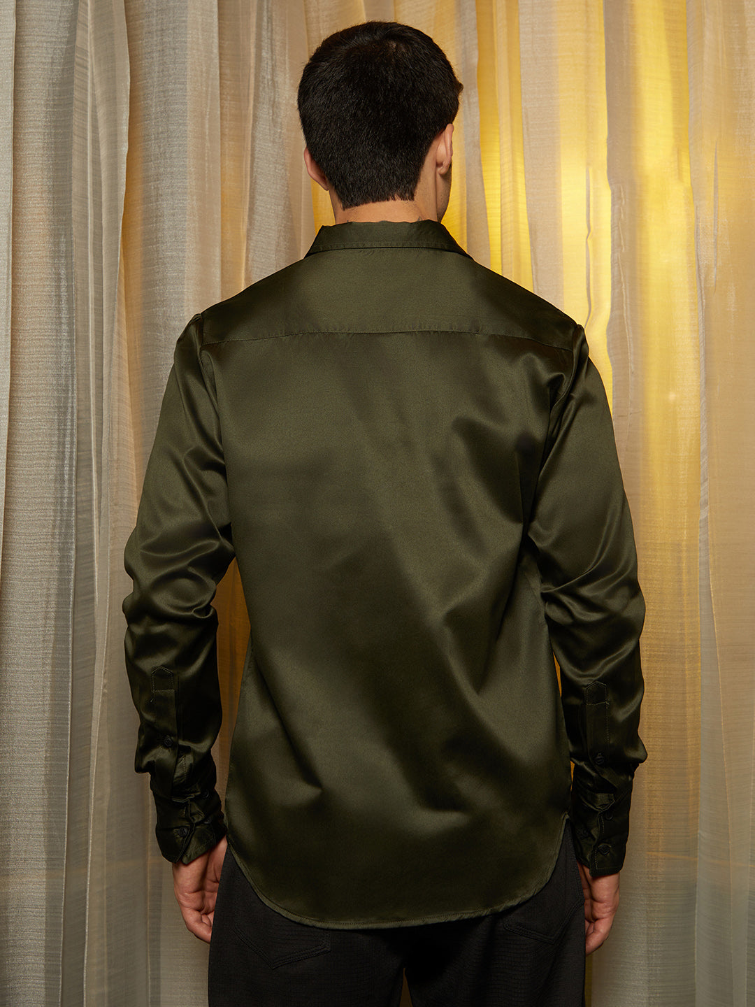 Solid Satin Shirt