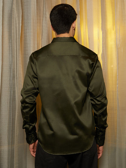 Solid Satin Shirt