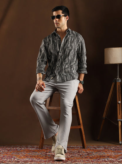 Distortion-Weave Shirt