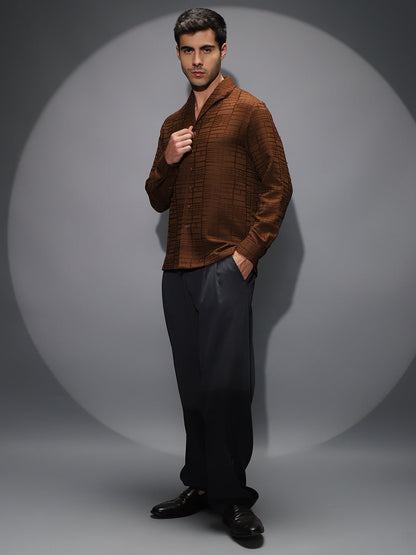 Cross-Stitch Stripe Knit Shirt