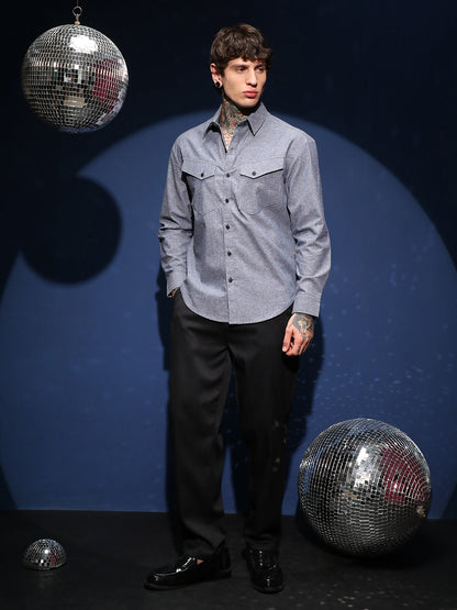 Flap-Pocket Relaxed Shirt