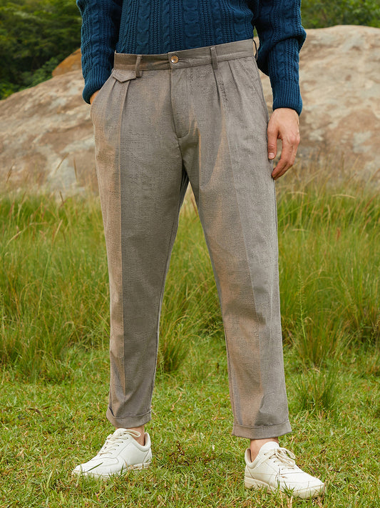 Velvet Pleated Trousers