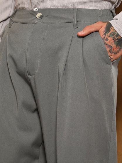 Lightweight - Straight-Cuffed Pleated Trousers