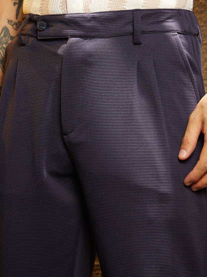 Micro-Waffle Chino Trousers