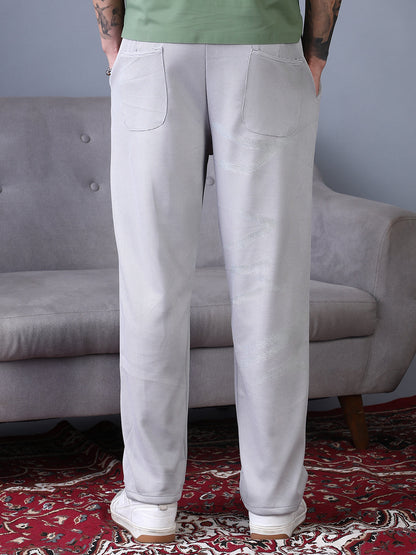 Micro-Waffle Straight Trousers