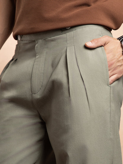 Lightweight - Linen-Blend Cigrette Trousers