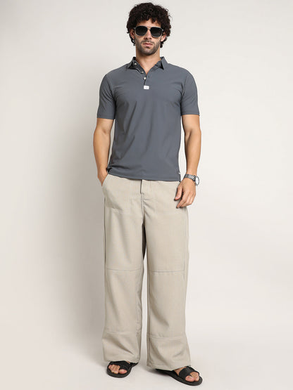 Seamless Waffle Polo T-Shirt
