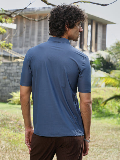 Seamless Waffle Polo T-Shirt