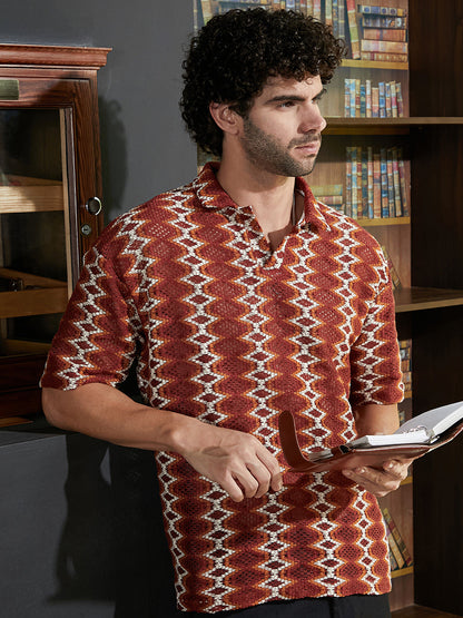 Folk-Logenze Oversized Polo T-Shirt