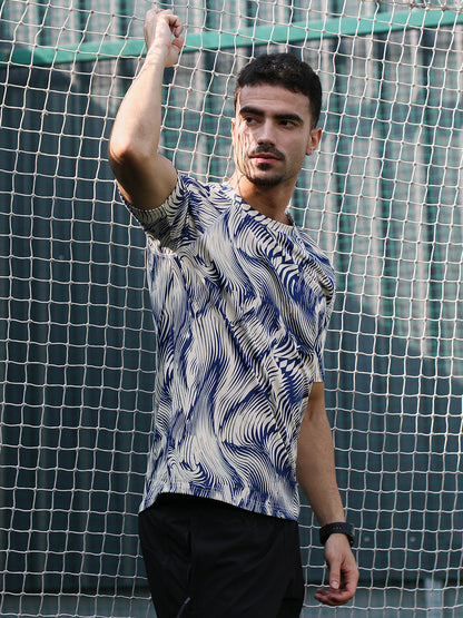 Abstract-Stroke Activewear T-Shirt