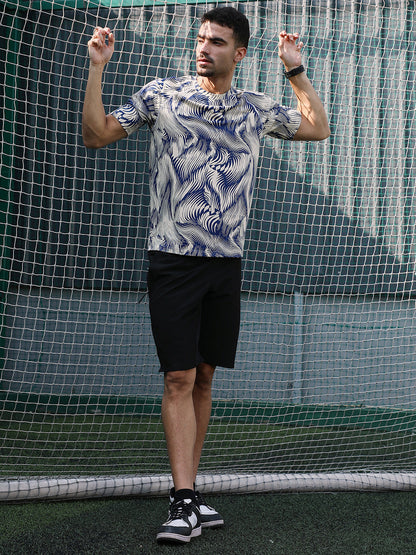 Abstract-Stroke Activewear T-Shirt