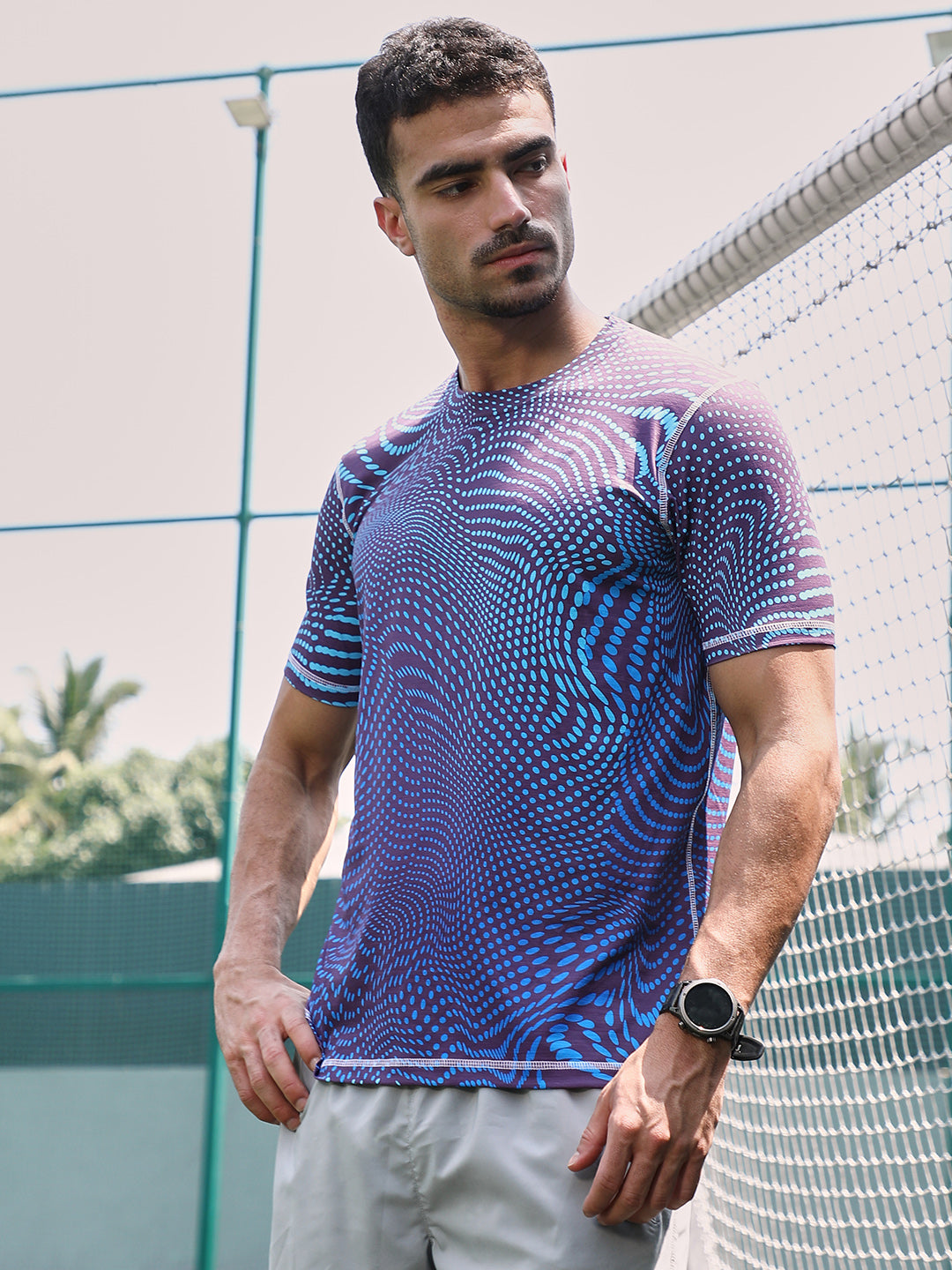Polka-Swirl Activewear T-Shirt