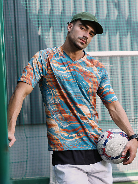 Lined-Dye Activewear T-Shirt