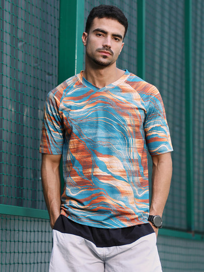 Lined-Dye Activewear T-Shirt
