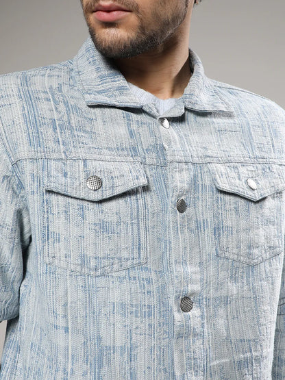 Heavily Washed Denim Jacket