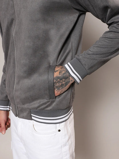 Zip-Front Baseball Jacket